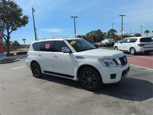 Certified 2019 Nissan Armada Platinum w/ Captain's Chairs Package image 1