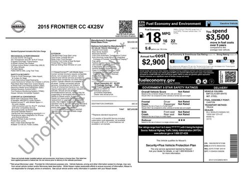 Used 2015 Nissan Frontier SV w/ SV Value Truck Package image 24