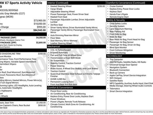 Used 2020 BMW X7 xDrive40i w/ M Sport Package AWD/4WD image 6