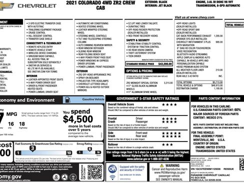 Used 2021 Chevrolet Colorado ZR2 w/ ZR2 Midnight Special Edition image 3