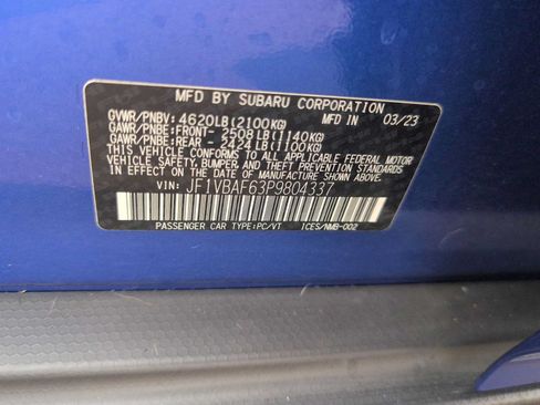 Certified 2023 Subaru WRX Premium AWD/4WD image 32