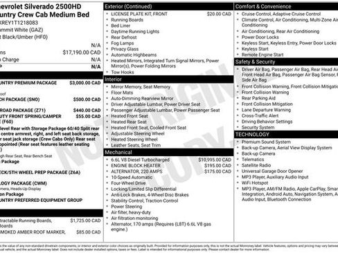 New 2026 Chevrolet Silverado 2500 High Country w/ High Country Premium Package AWD/4WD image 37