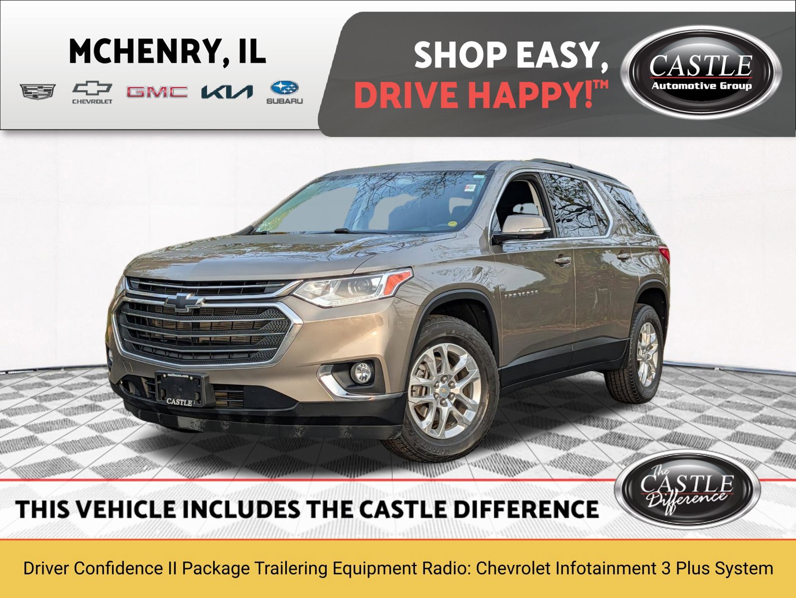 Used 2020 Chevrolet Traverse LT w/ Driver Confidence II Package AWD/4WD image 1
