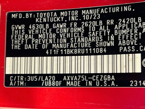 Certified 2024 Toyota Camry XLE w/ Cold Weather Package AWD/4WD image 28