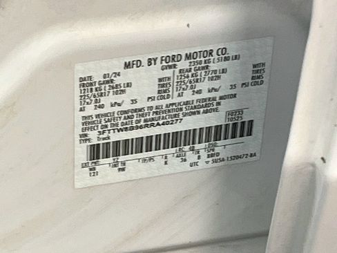 Used 2024 Ford Maverick XL w/ Equipment Group 100A Standard AWD/4WD image 29