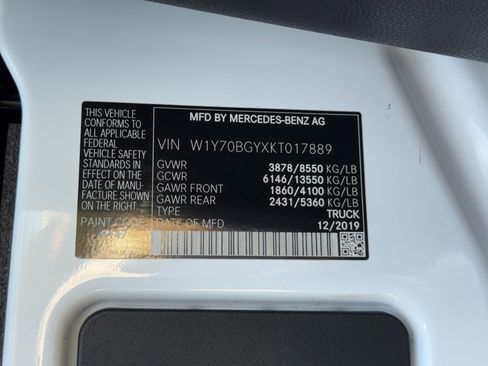 Used 2019 Mercedes-Benz Sprinter 1500 w/ Front Bench Seat Package image 30