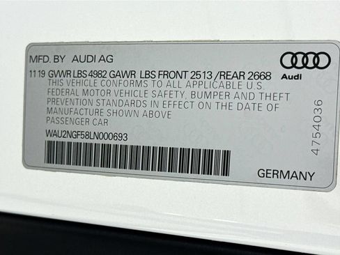 Used 2020 Audi A5 2.0T Prestige w/ Convenience Package AWD/4WD image 30