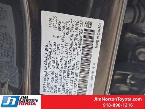 Used 2026 Honda Civic Sport Touring image 34