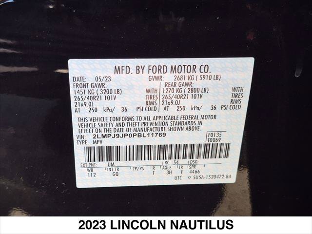 Certified 2023 Lincoln Nautilus Black Label w/ Class II Trailer Tow Package AWD/4WD image 28