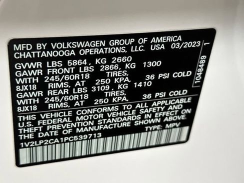 Certified 2023 Volkswagen Atlas SE AWD/4WD image 39