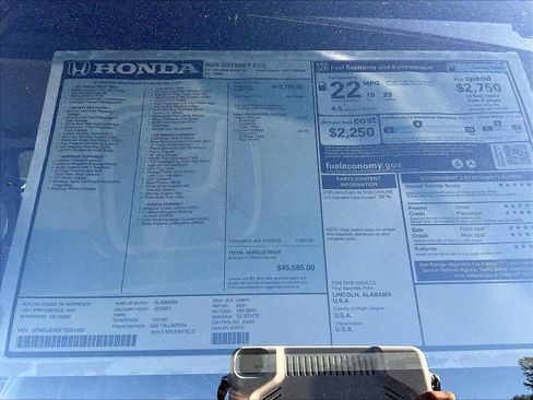 New 2026 Honda Odyssey EX-L image 18