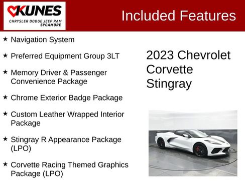 Used 2023 Chevrolet Corvette Stingray Premium Conv w/ Z51 Performance Package RWD image 3