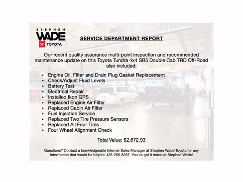 Used 2014 Toyota Tundra SR5 w/ TRD Off Road Package AWD/4WD image 4