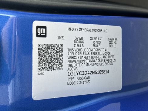 Certified 2022 Chevrolet Corvette 3LT w/ Z51 Performance Package image 30