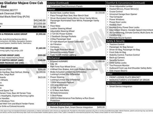 Used 2021 Jeep Gladiator Mojave image 7