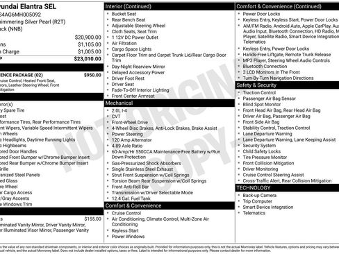 Used 2021 Hyundai Elantra SEL w/ Convenience Package image 11