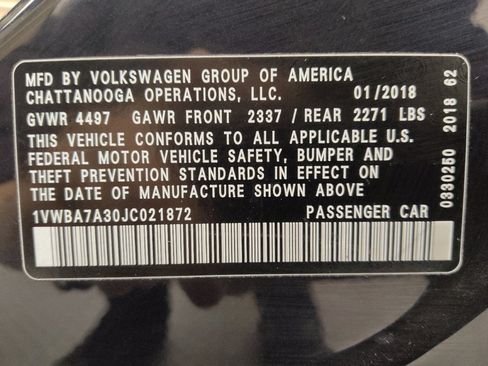 Used 2018 Volkswagen Passat 2.0T SE image 33