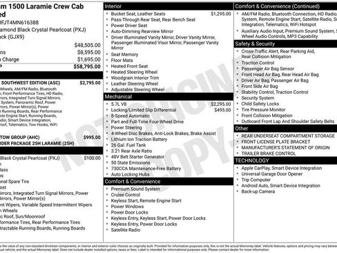 Used 2021 RAM 1500 Laramie w/ Laramie Southwest Edition AWD/4WD image 33