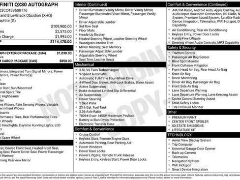 Certified 2025 INFINITI QX80 Autograph w/ Autograph Exterior Package image 37
