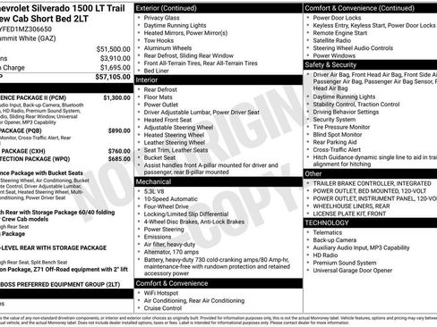 Certified 2021 Chevrolet Silverado 1500 LT Trail Boss w/ Convenience Package II AWD/4WD image 50