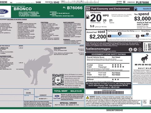 Used 2023 Ford Bronco Outer Banks AWD/4WD image 5
