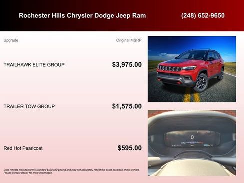 Certified 2025 Jeep Compass Trailhawk w/ Trailhawk Elite Group AWD/4WD image 6
