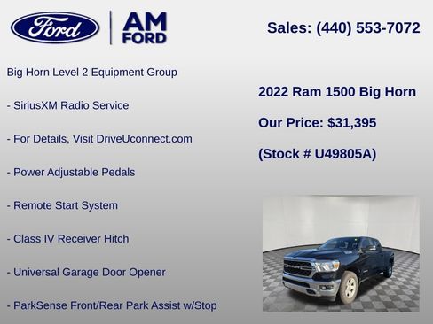 Used 2022 RAM 1500 Big Horn AWD/4WD image 33