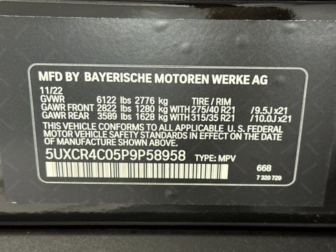 Used 2023 BMW X5 sDrive40i w/ Parking Assistance Package image 20