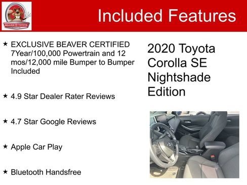 Used 2020 Toyota Corolla SE FWD image 5