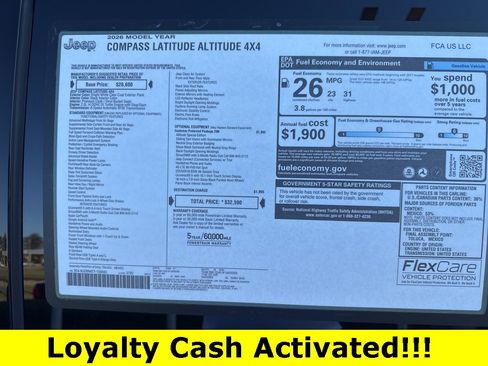 New 2026 Jeep Compass Latitude image 41