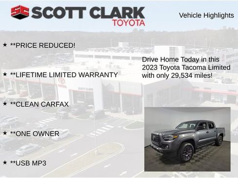 Used 2023 Toyota Tacoma Limited w/ Nightshade Package image 12
