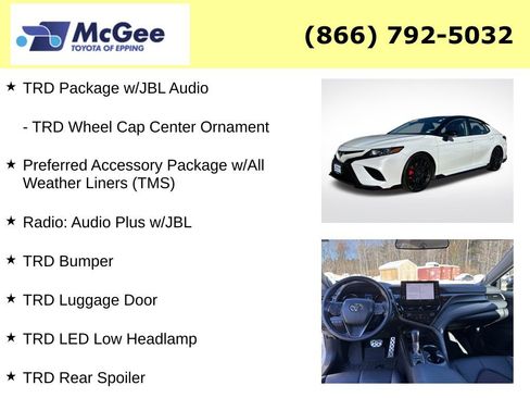 Certified 2023 Toyota Camry TRD w/ TRD Package w/JBL Audio image 29