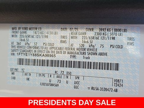 New 2025 Ford Transit 150 Low Roof image 43