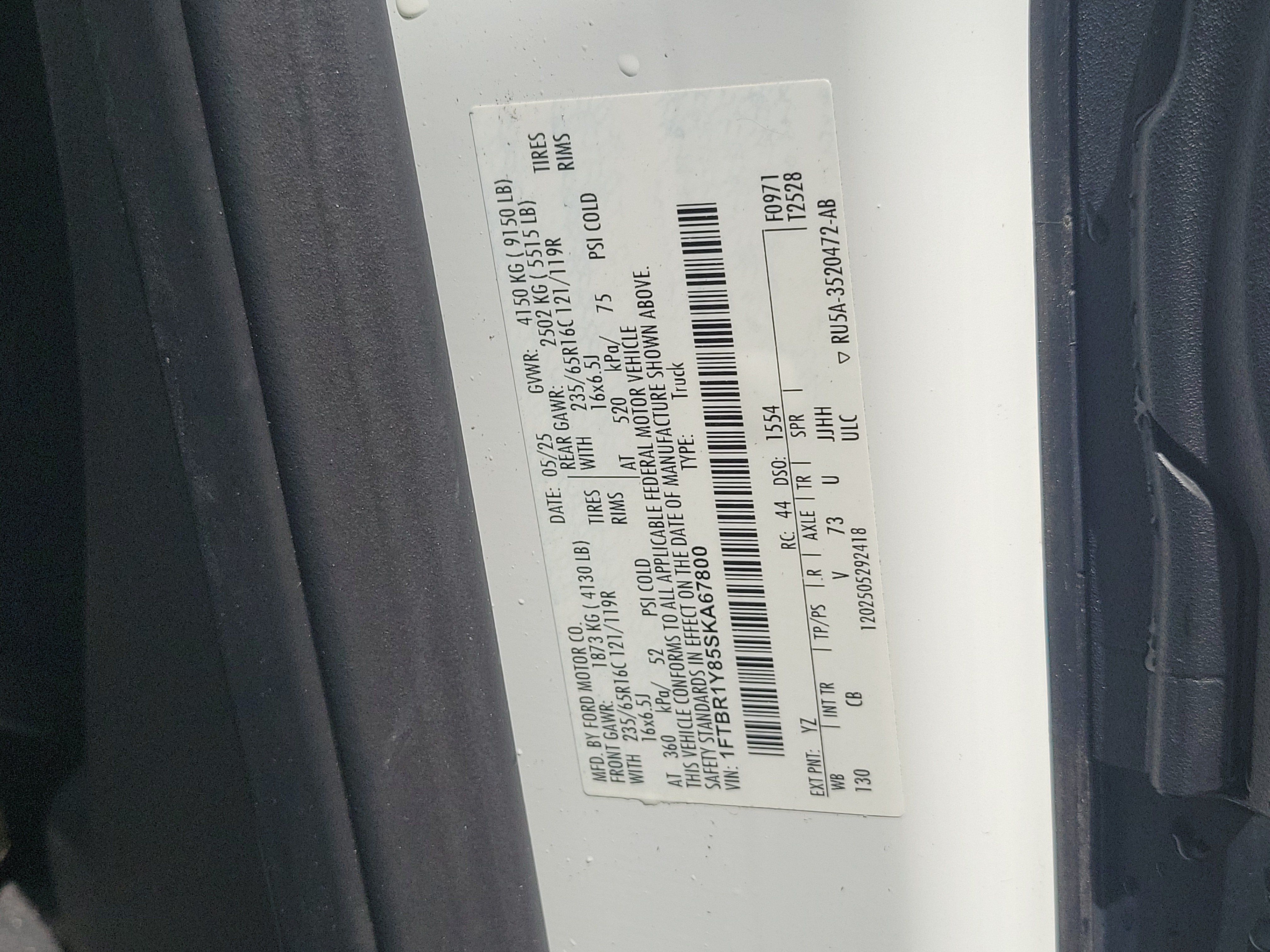 Used 2025 Ford Transit 250 Low Roof w/ Exterior Upgrade Package RWD image 30