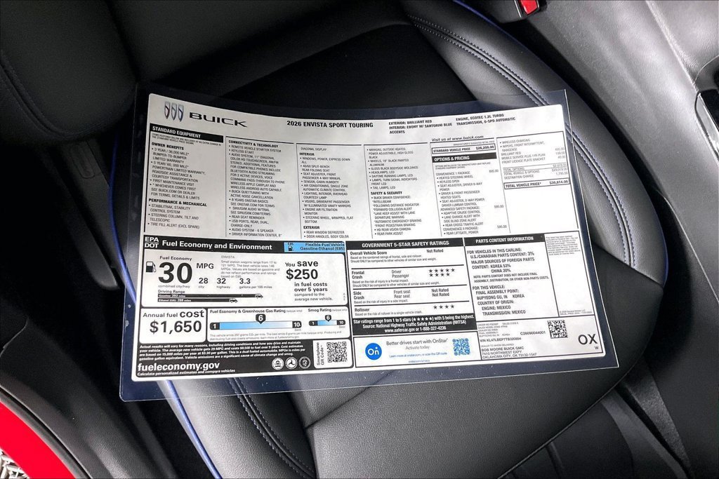 New 2026 Buick Envista Sport Touring w/ Convenience I Package FWD image 14
