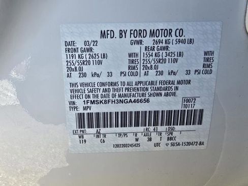 Used 2022 Ford Explorer Limited w/ Equipment Group 301A image 43