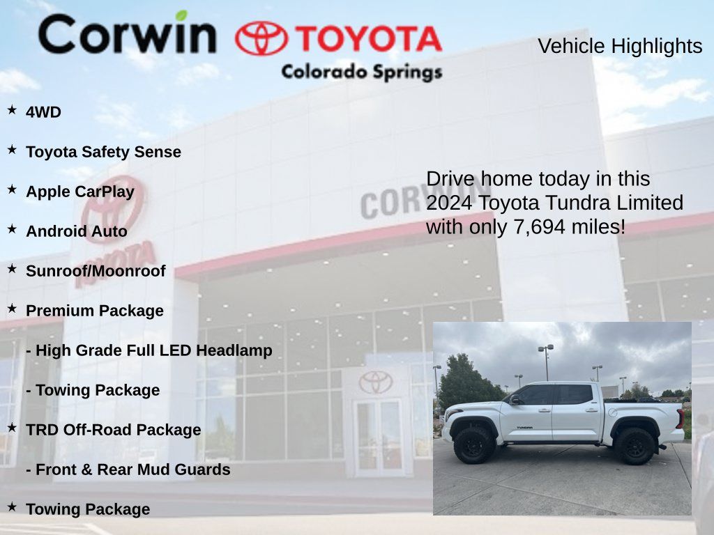 Used 2024 Toyota Tundra Limited w/ TRD Off-Road Package AWD/4WD image 7