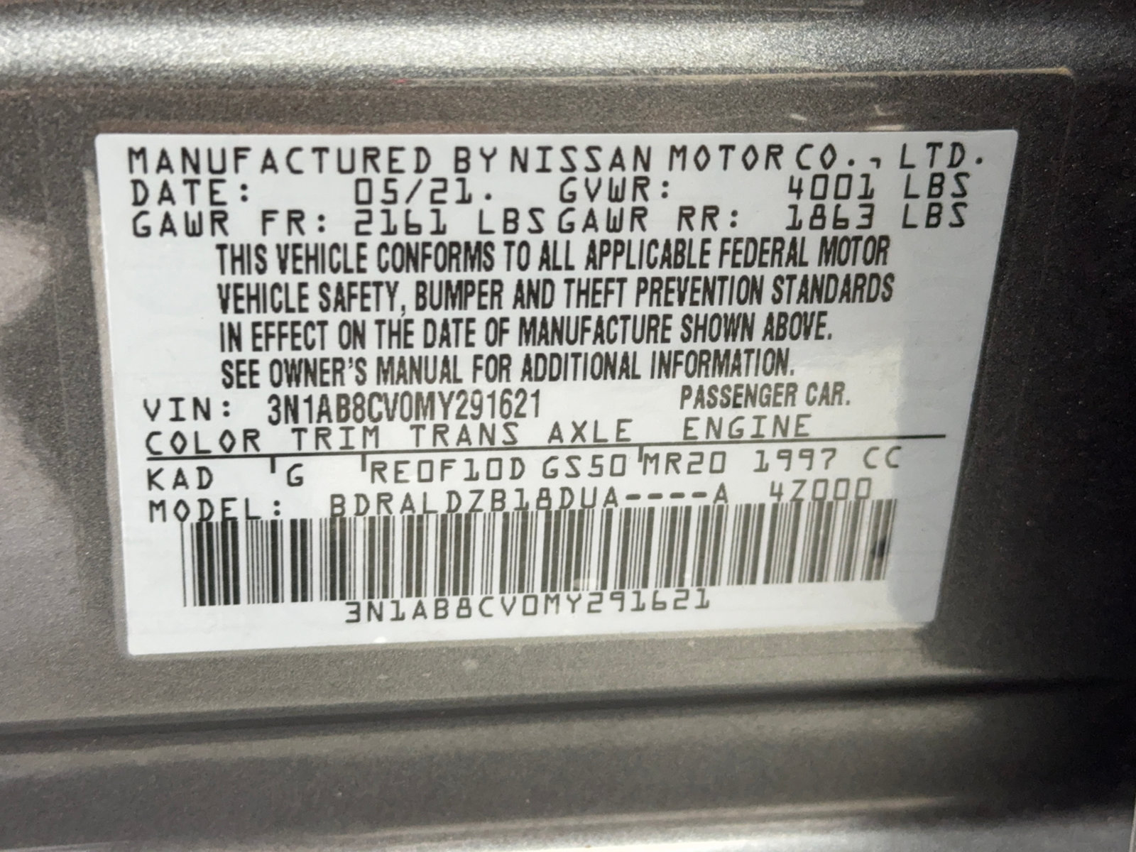 Used 2021 Nissan Sentra SV FWD image 51