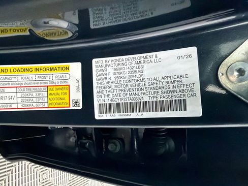New 2026 Honda Accord LX image 30