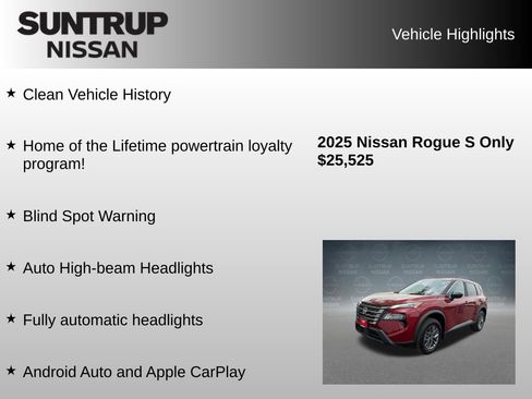 Used 2025 Nissan Rogue S FWD image 8