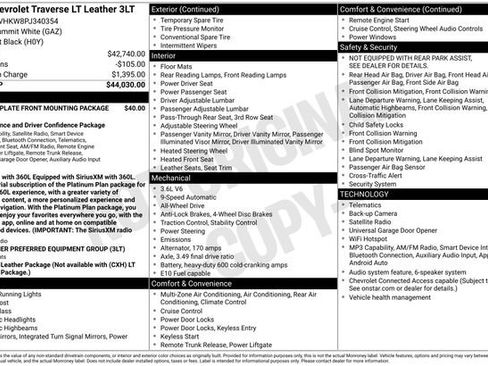 Certified 2023 Chevrolet Traverse LT AWD/4WD image 33