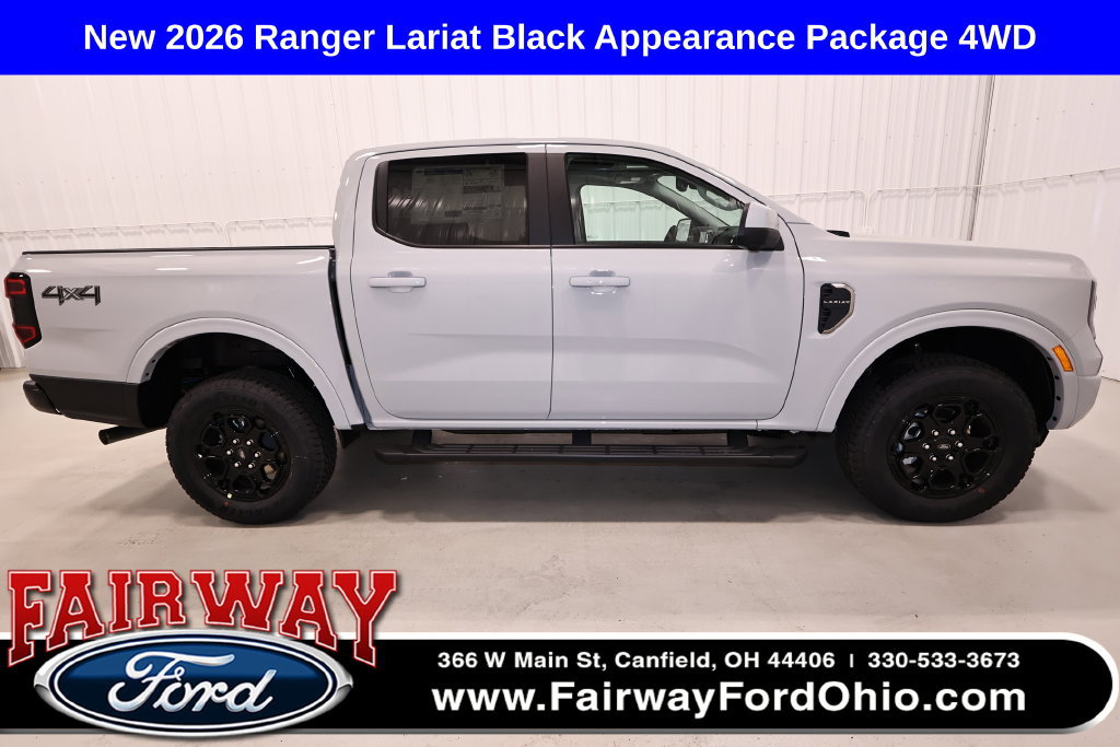 New 2026 Ford Ranger Lariat w/ Black Appearance Package AWD/4WD image 1