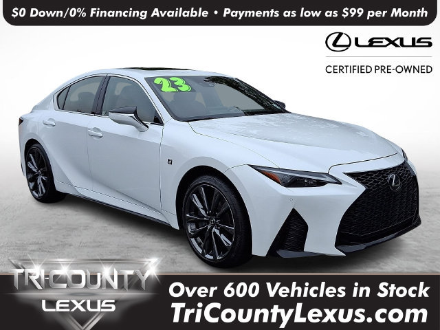 Certified 2023 Lexus IS 350 F Sport w/ Memory Package AWD/4WD image 1