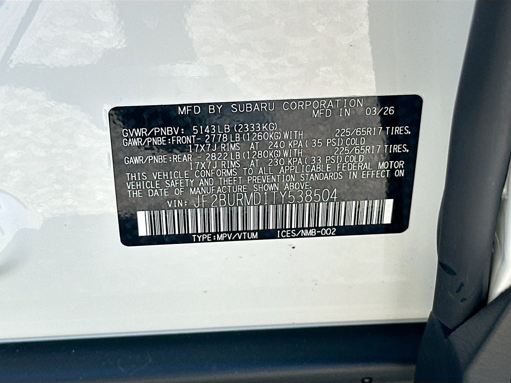 New 2026 Subaru Outback Wilderness AWD/4WD image 31