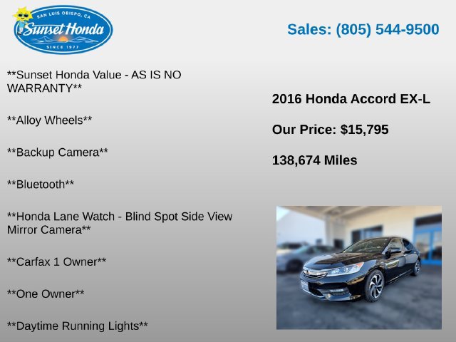 Used 2016 Honda Accord EX-L image 5