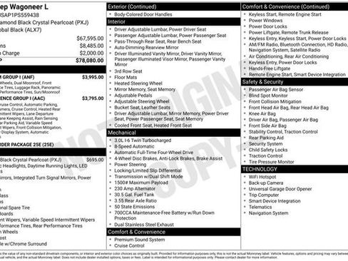 Used 2023 Jeep Wagoneer L 4WD w/ Premium Group I image 38