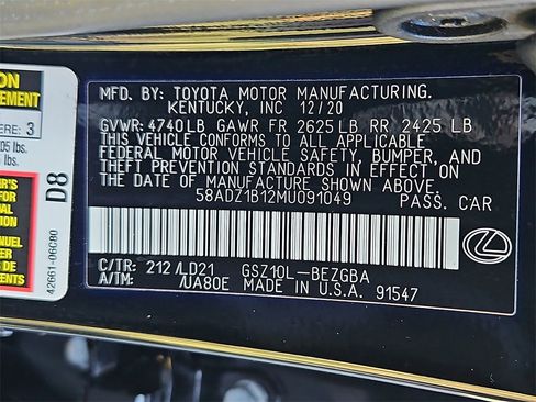 Used 2021 Lexus ES 350 w/ Premium Package image 25