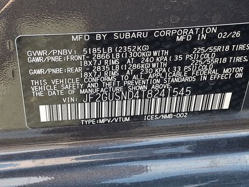 New 2026 Subaru Crosstrek 2.5i Limited AWD/4WD image 21