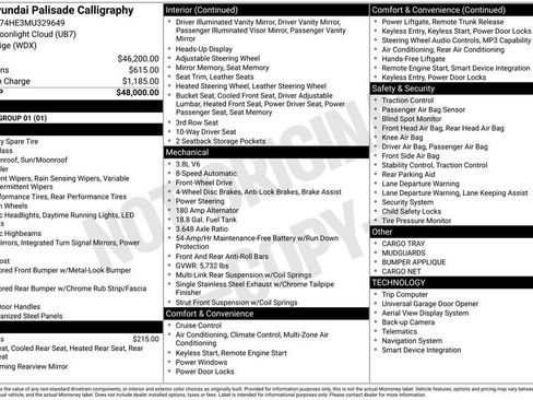 Used 2021 Hyundai Palisade Calligraphy image 35