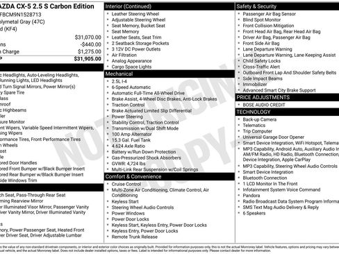 Used 2022 MAZDA CX-5 Carbon Edition image 48